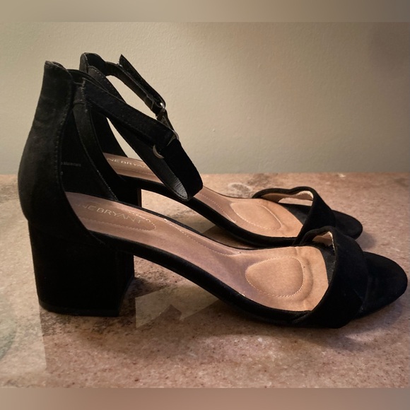 Lane Bryant Black Strappy Heels - 9W - Picture 3 of 6